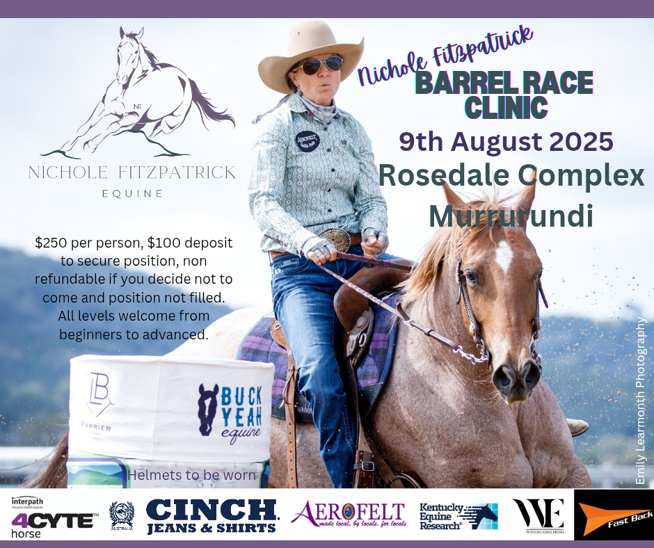 9th August Barrel Race Clinic