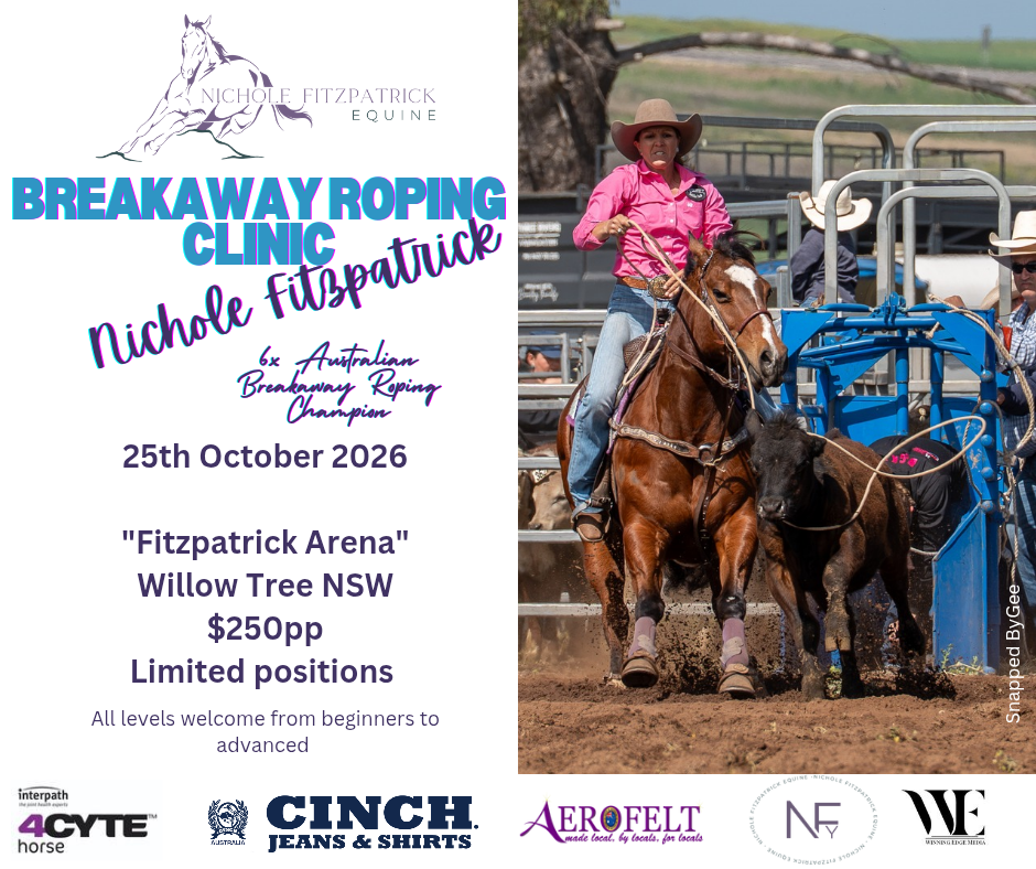 25th October 2026 - Breakaway Roping Clinic