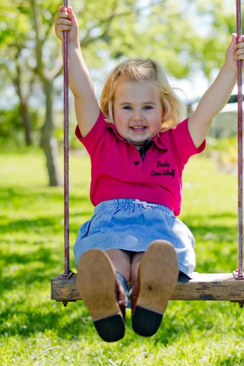 Girls Hot Pink Polo