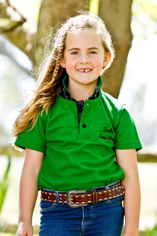 Kids Green Polo